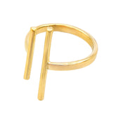 Mazu Minimalist Open Bar Ring