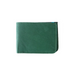 Leather Bifold Slim Wallet- Green