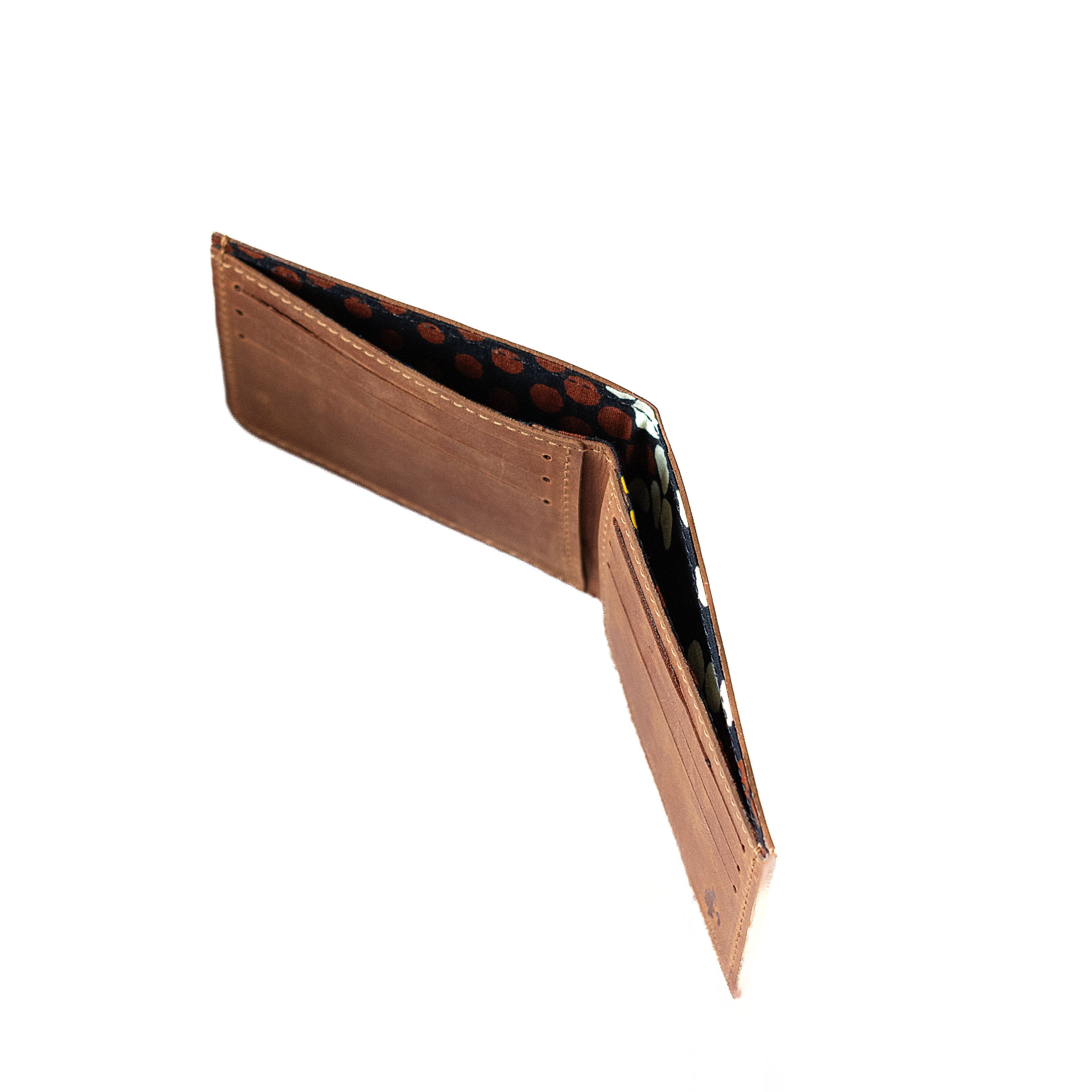 Slim Leather Wallet - Unisex Bifold Minimalist Wallet 