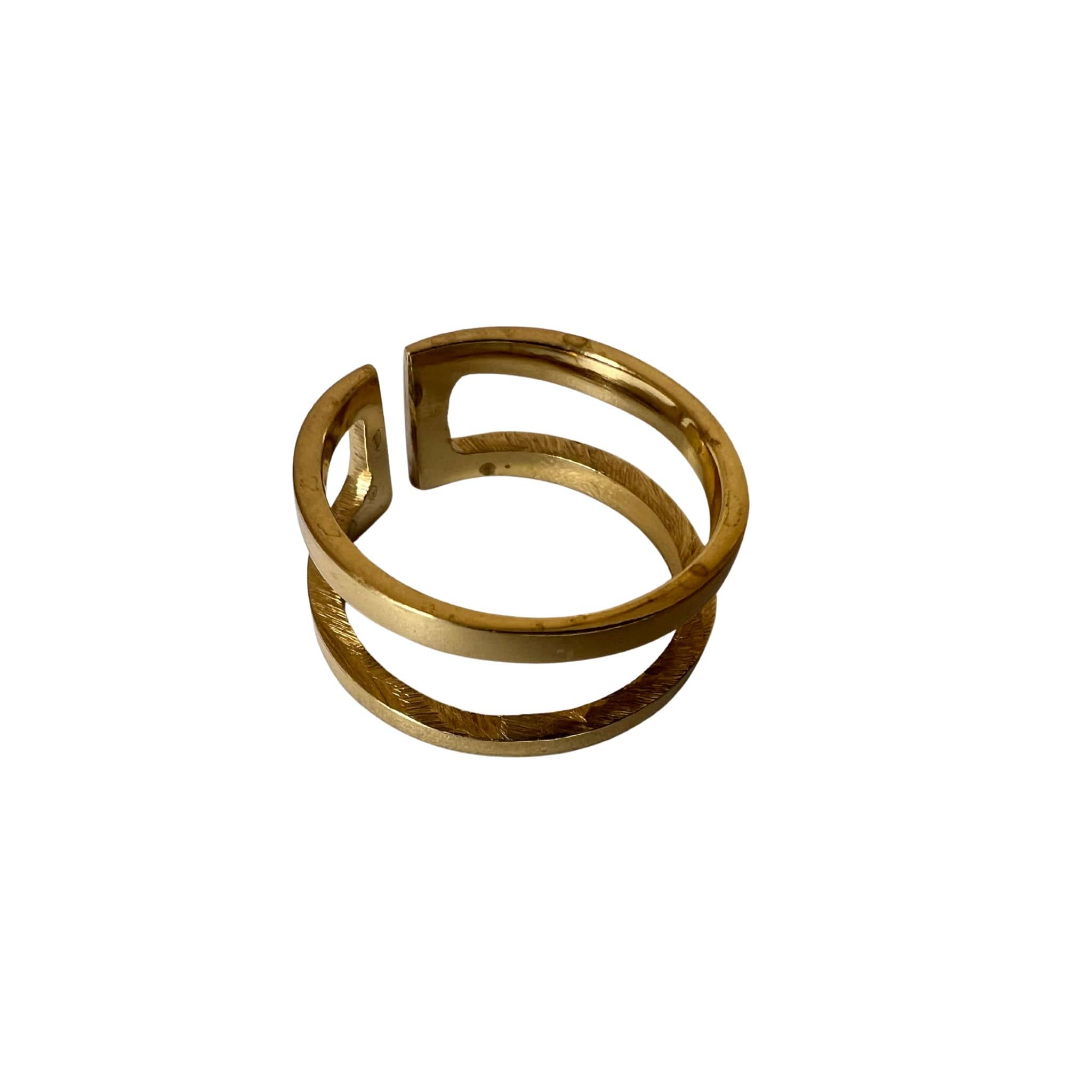 Mia Adjustable Open Band Ring for Women Men