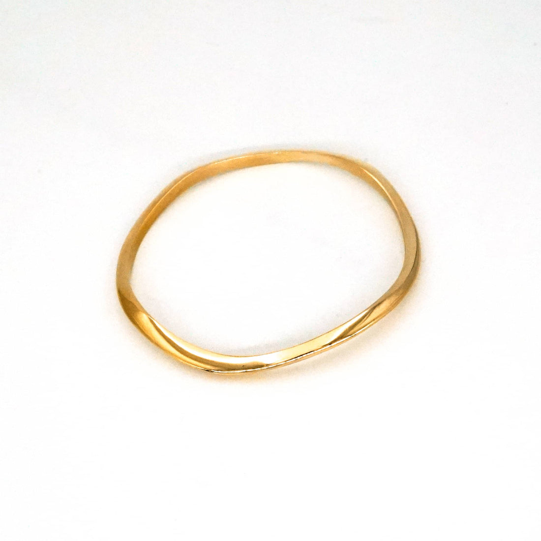 Miji Brass Irregular Curve Bangle
