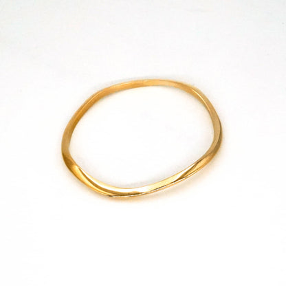 Miji Brass Irregular Curve Bangle