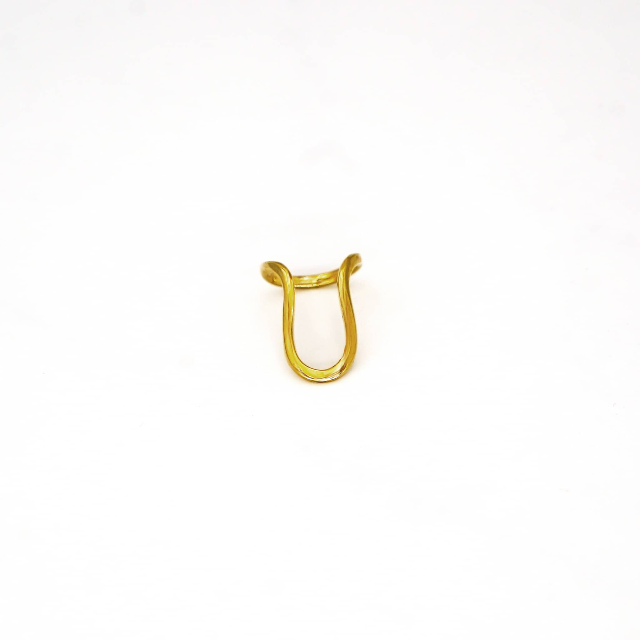 U-Shaped Wire Brass Ring | Mila - EcoDunia