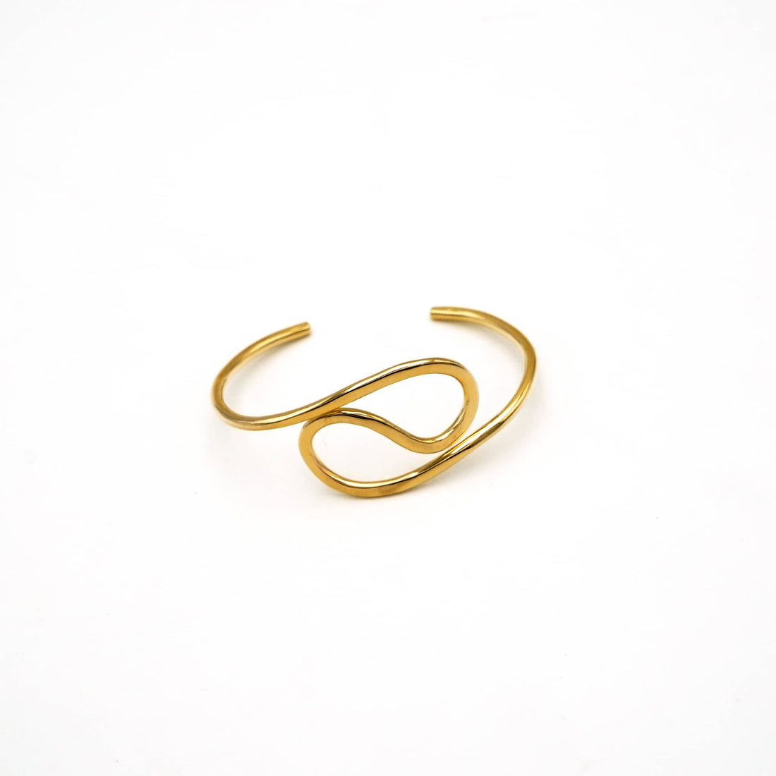 Milele Brass Spiral Cuff Bracelet for Women