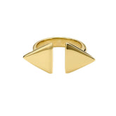 Adjustable Double Triangle Open Ring | Mimi Ecodunia