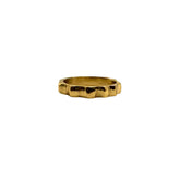 Misi Brass Cobblestone Style Band Ring