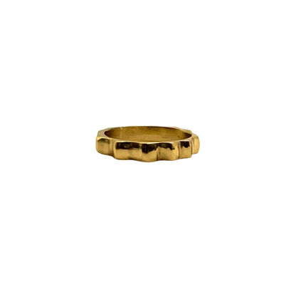Misi Brass Cobblestone Style Band Ring