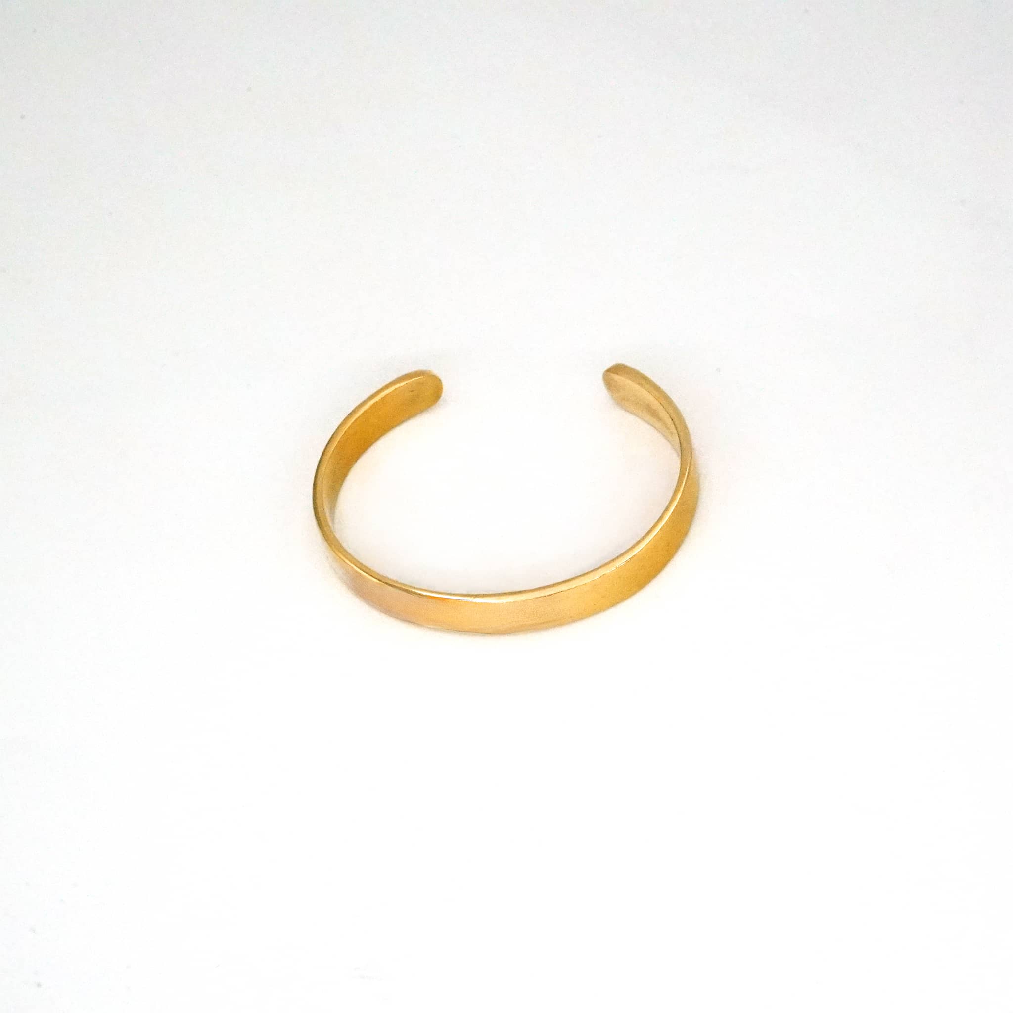 Smooth Wide Brass Cuff Bracelet | Kanga - EcoDunia