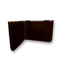 Leather Bifold Slim Wallet- Mocha Pull up