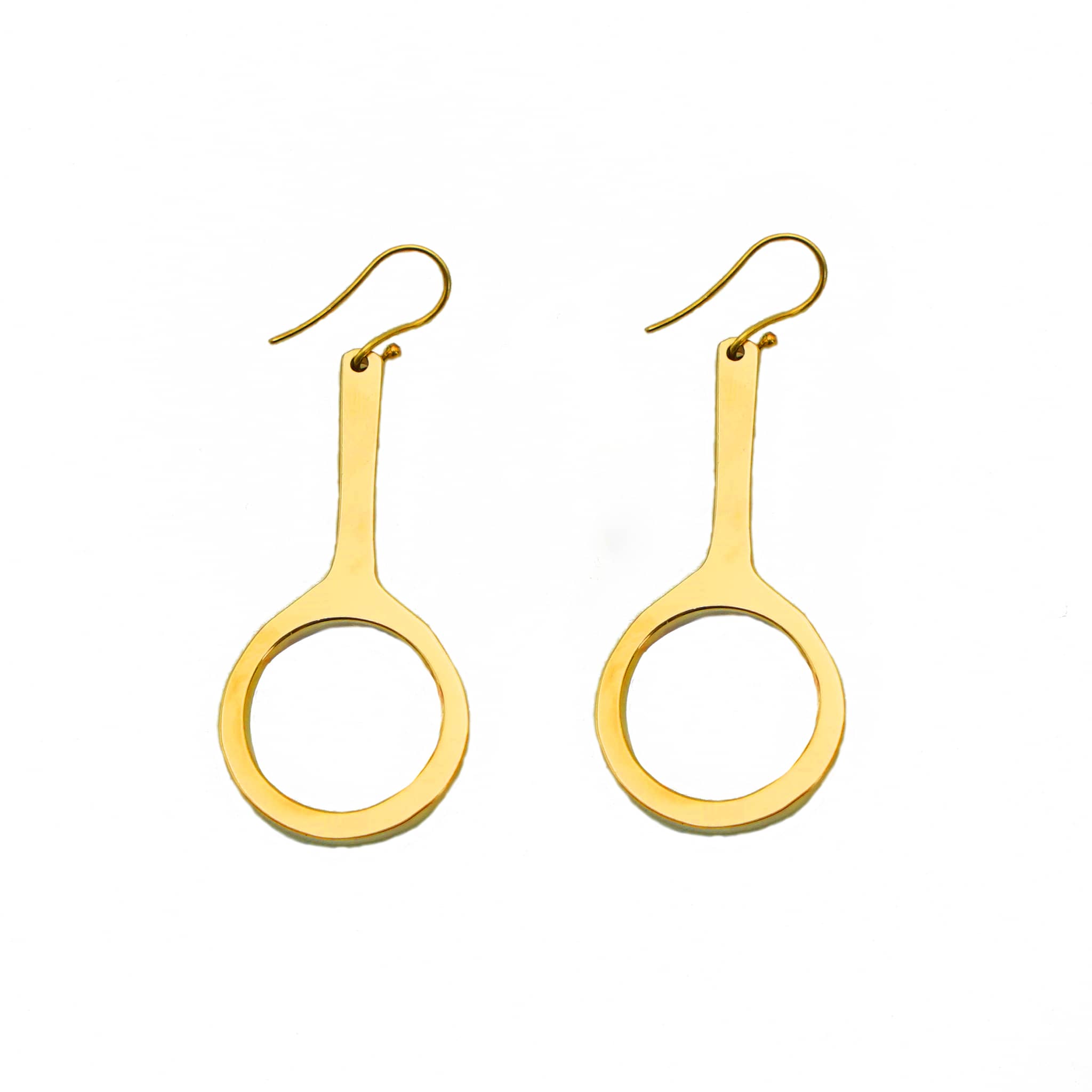Mwenzi Hoop Drop Earrings