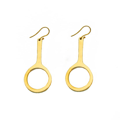 Mwenzi Hoop Drop Earrings