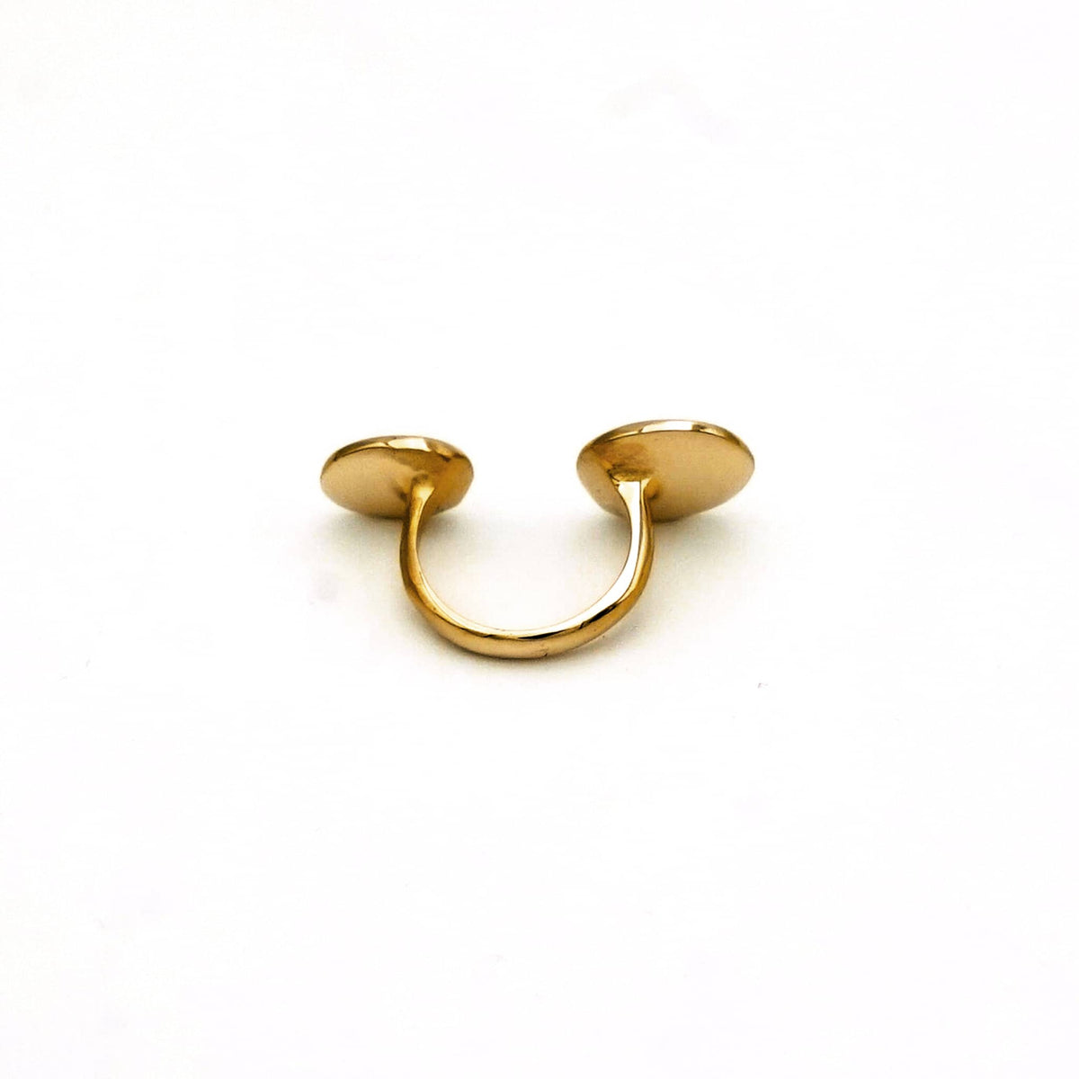 String Ring Disc Nala Adjustable Double Disc Oval Ring for Women