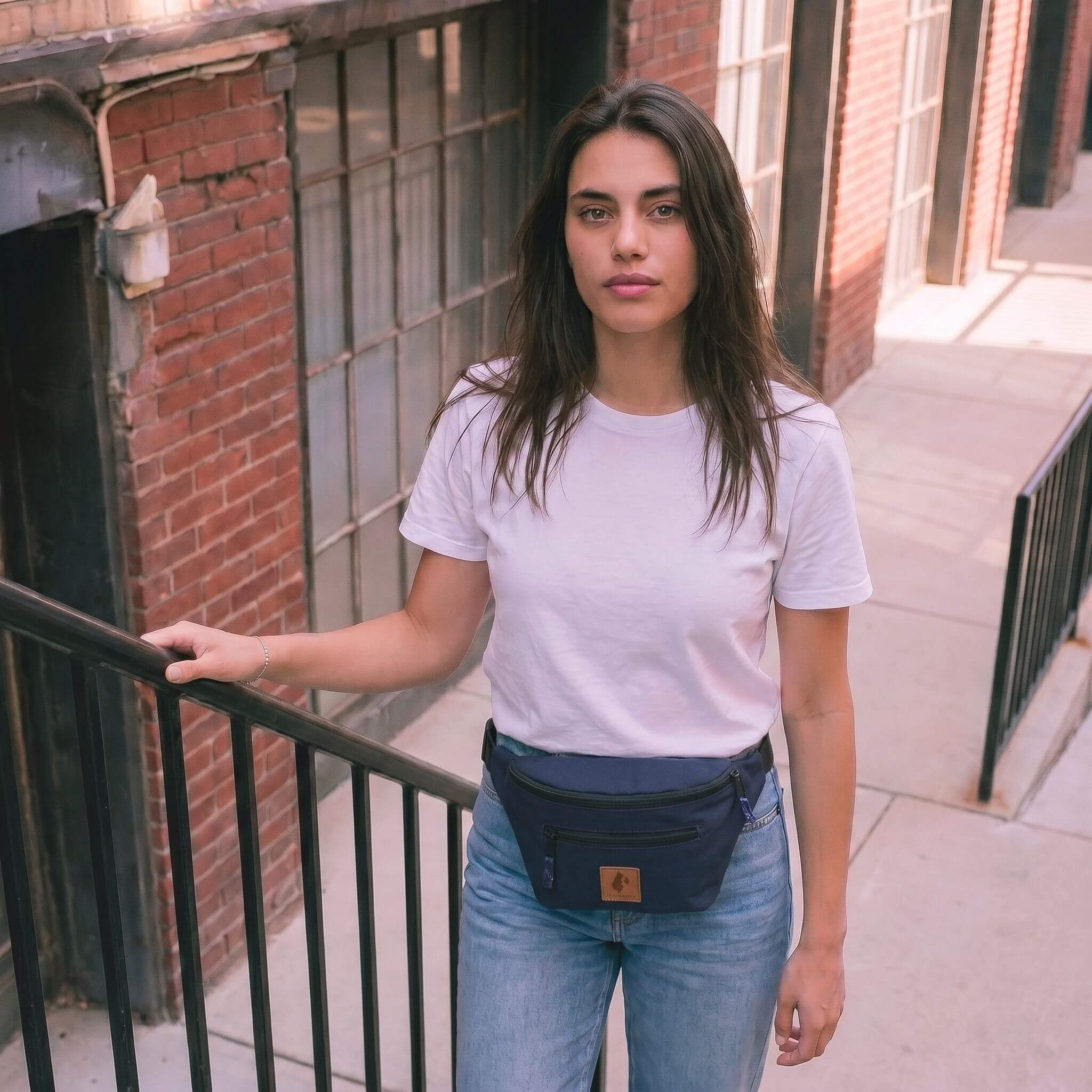 Anto Canvas Crossbody Fanny Pack #color_navy-blue