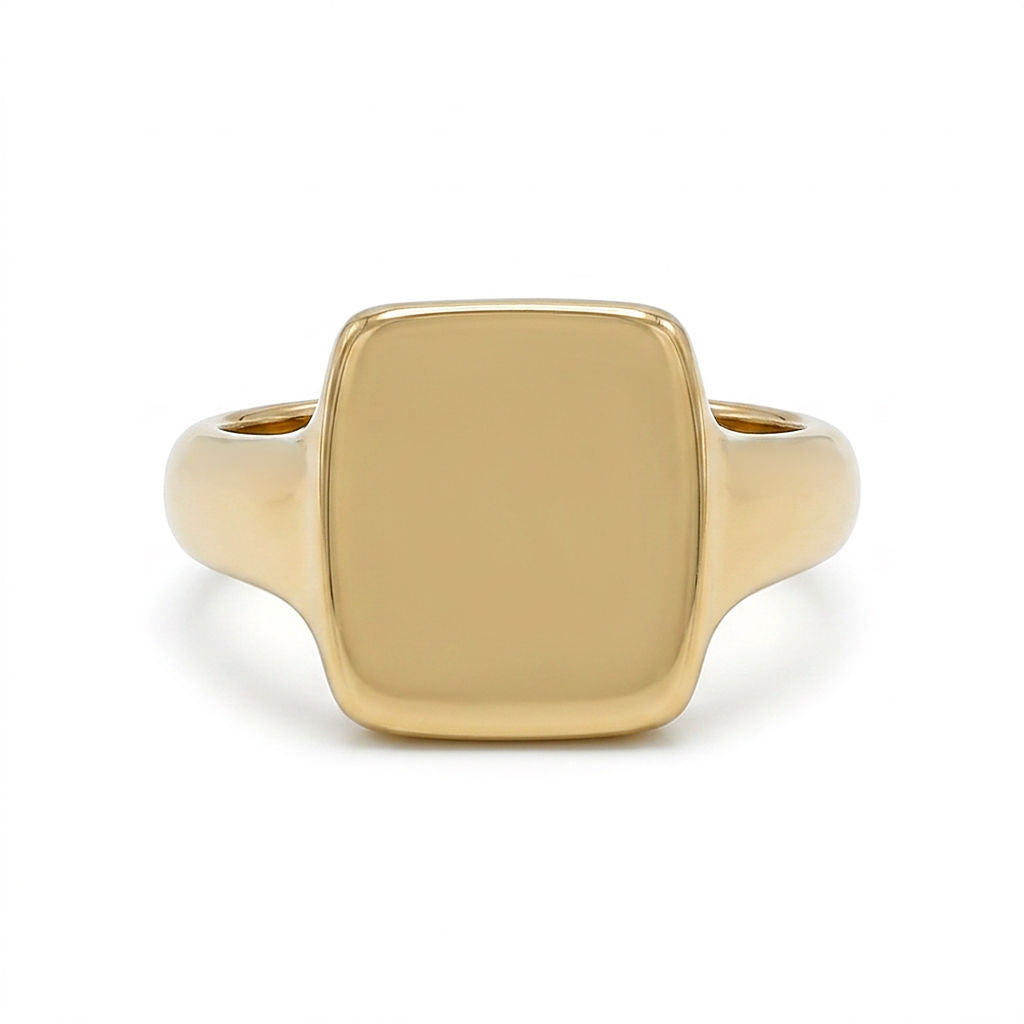 Square Minimalist Brass Ring | Ndiyo - EcoDunia