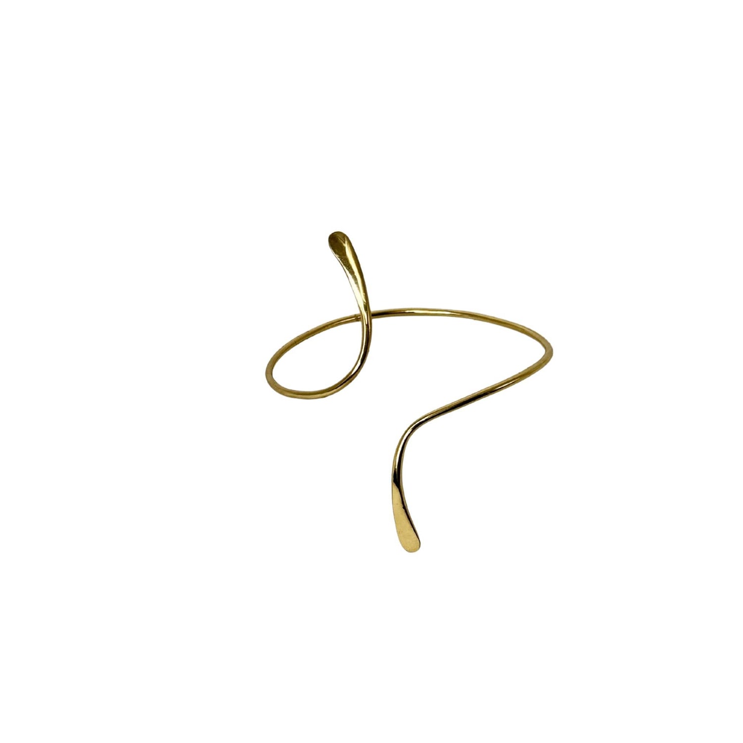 Nema wrap brass armlet flat lay — Ecodunia