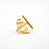 Nika Adjustable Brass Ring
