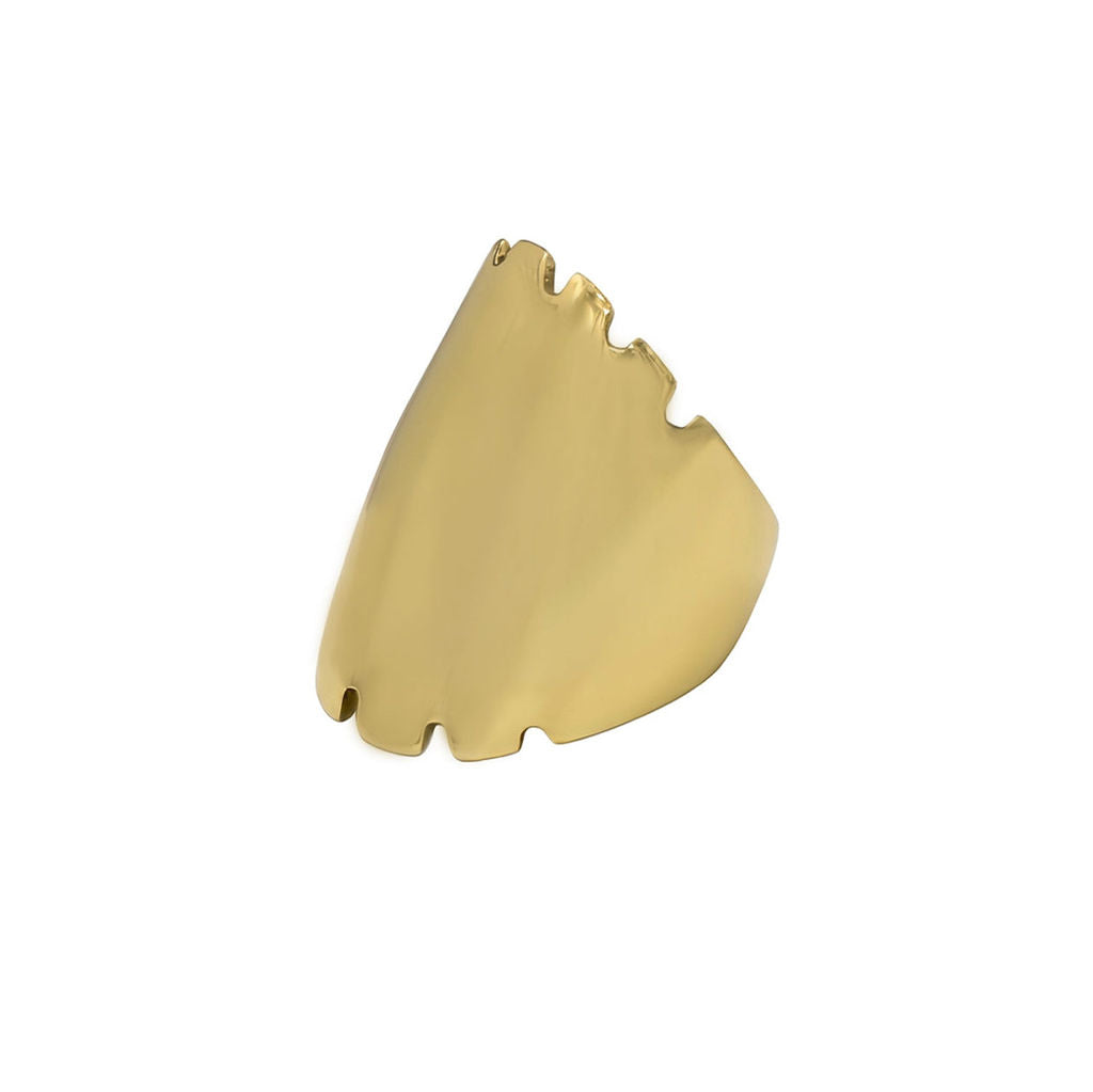 Handmade Brass Wide Band Ring | Nile - EcoDunia