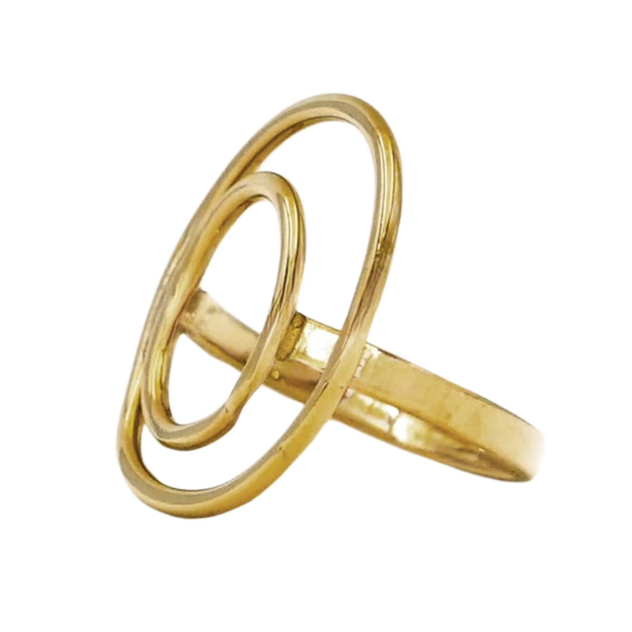 Double Moon Phase Cocktail Ring | Nita - Ecodunia