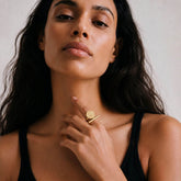 Brass Hammered Open Ring | Nuru Ecodunia