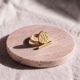 Brass Hammered Open Ring | Nuru Ecodunia