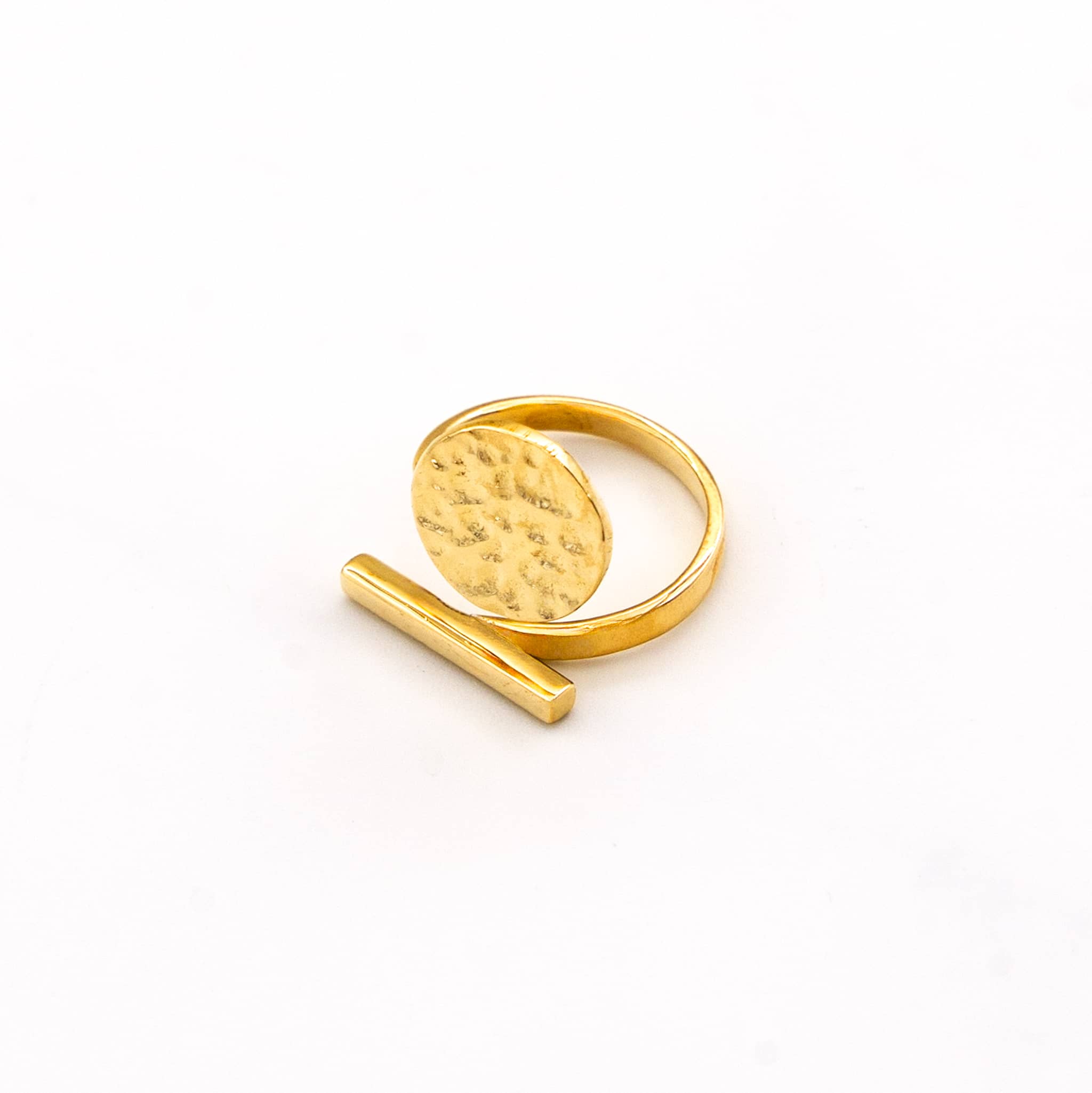 Brass Hammered Open Ring | Nuru Ecodunia