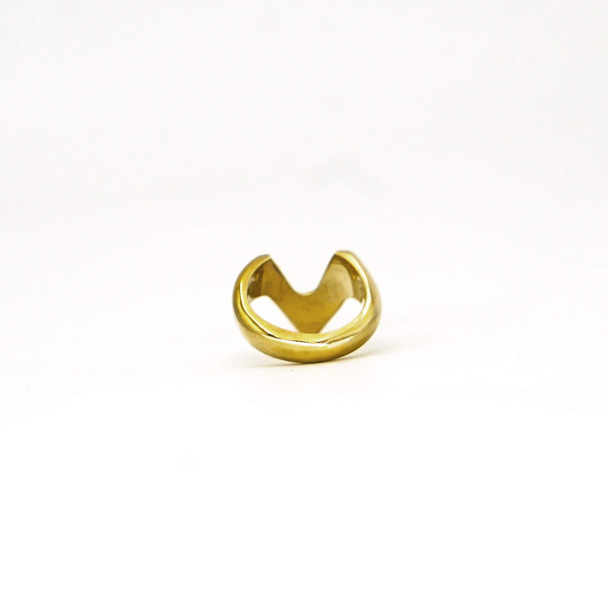 V-Shape Brass Ring for Men &amp; Women | Nyeupe