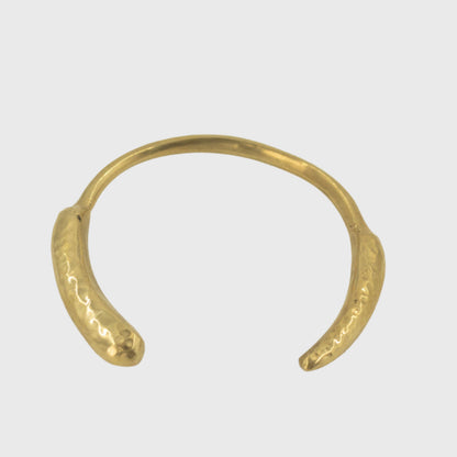 Open and Adjustable Hammered Cuff Bracelet for Women - Jani