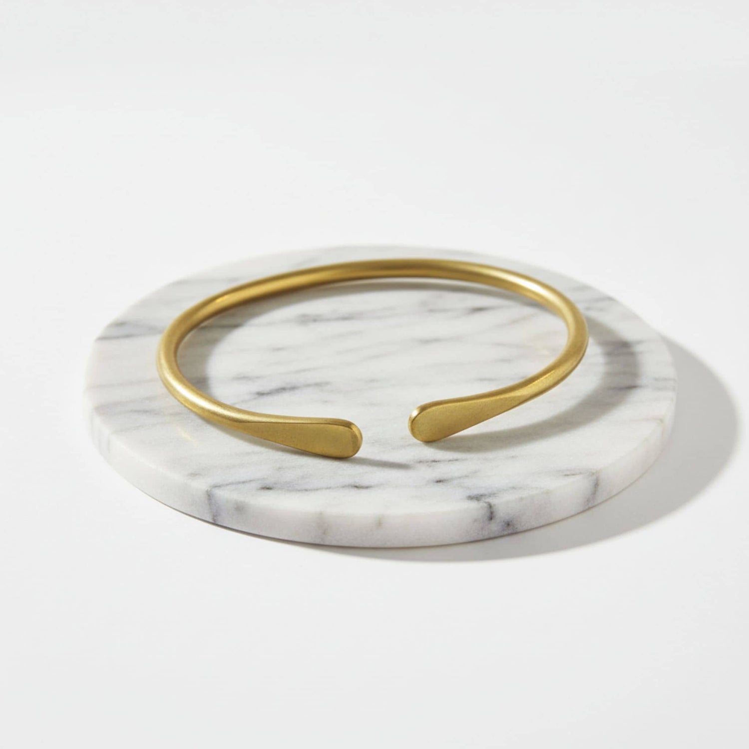 Gentle Open Brass Cuff Bracelet | Lia