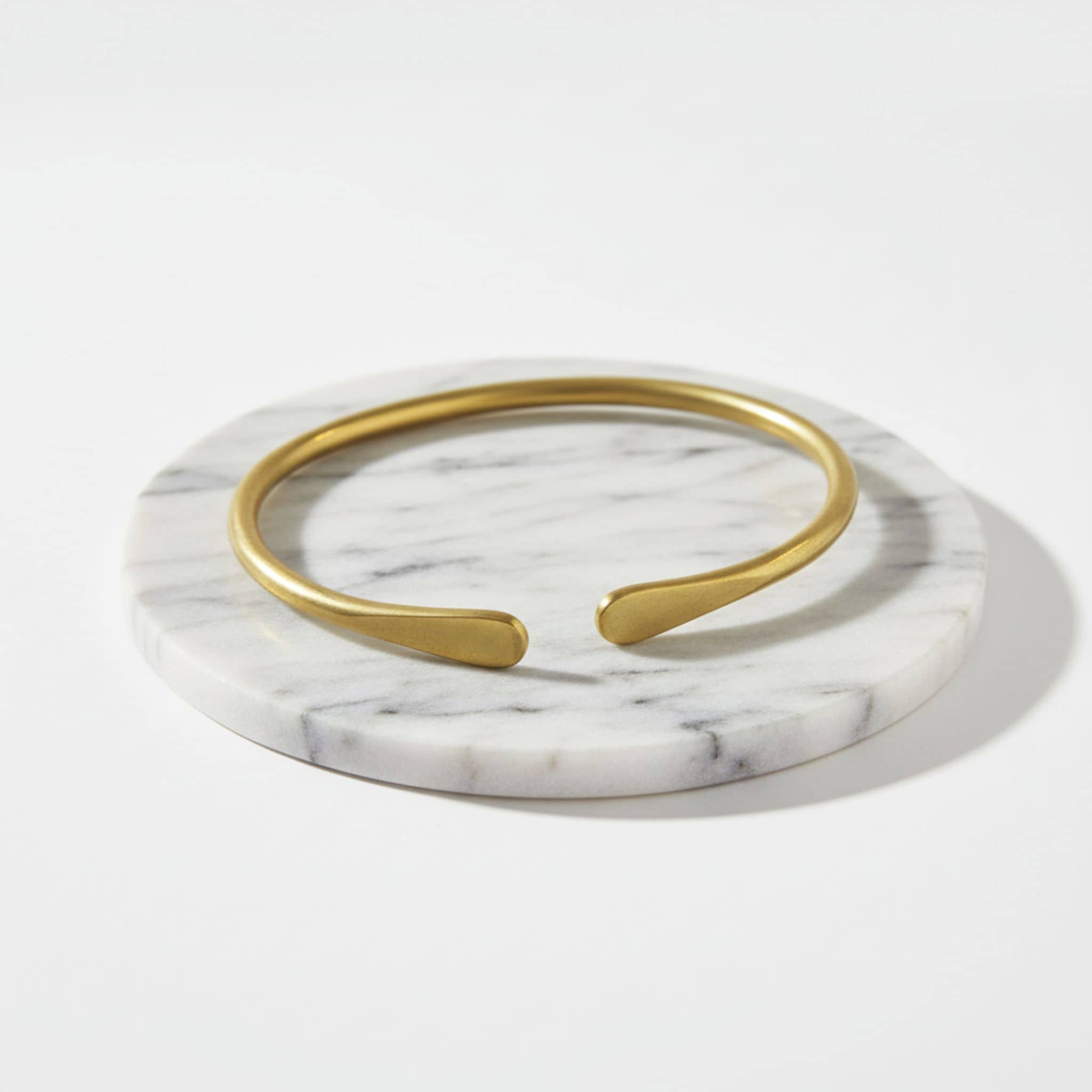 Gentle Open Brass Cuff Bracelet | Lia
