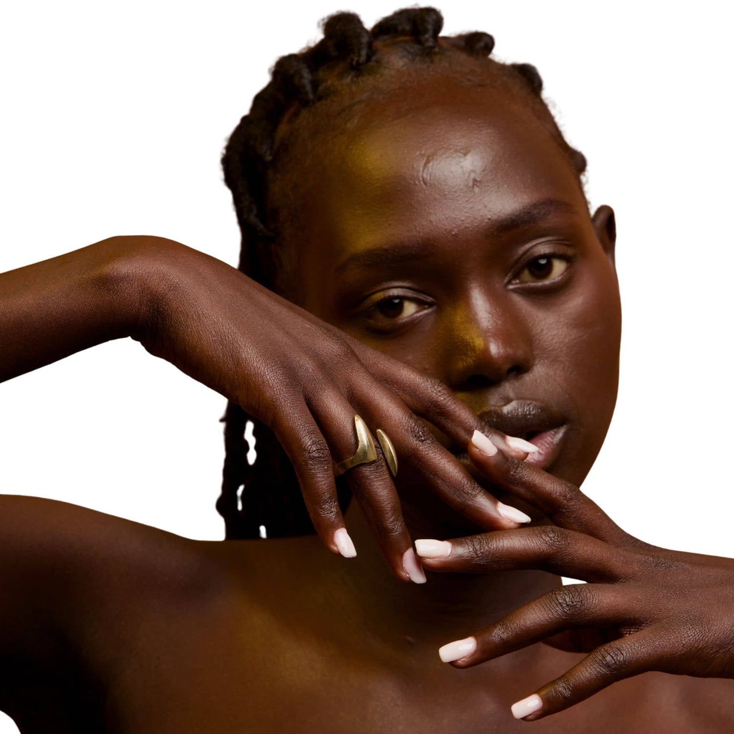 Open Adjustable Brass Ring - Umbo