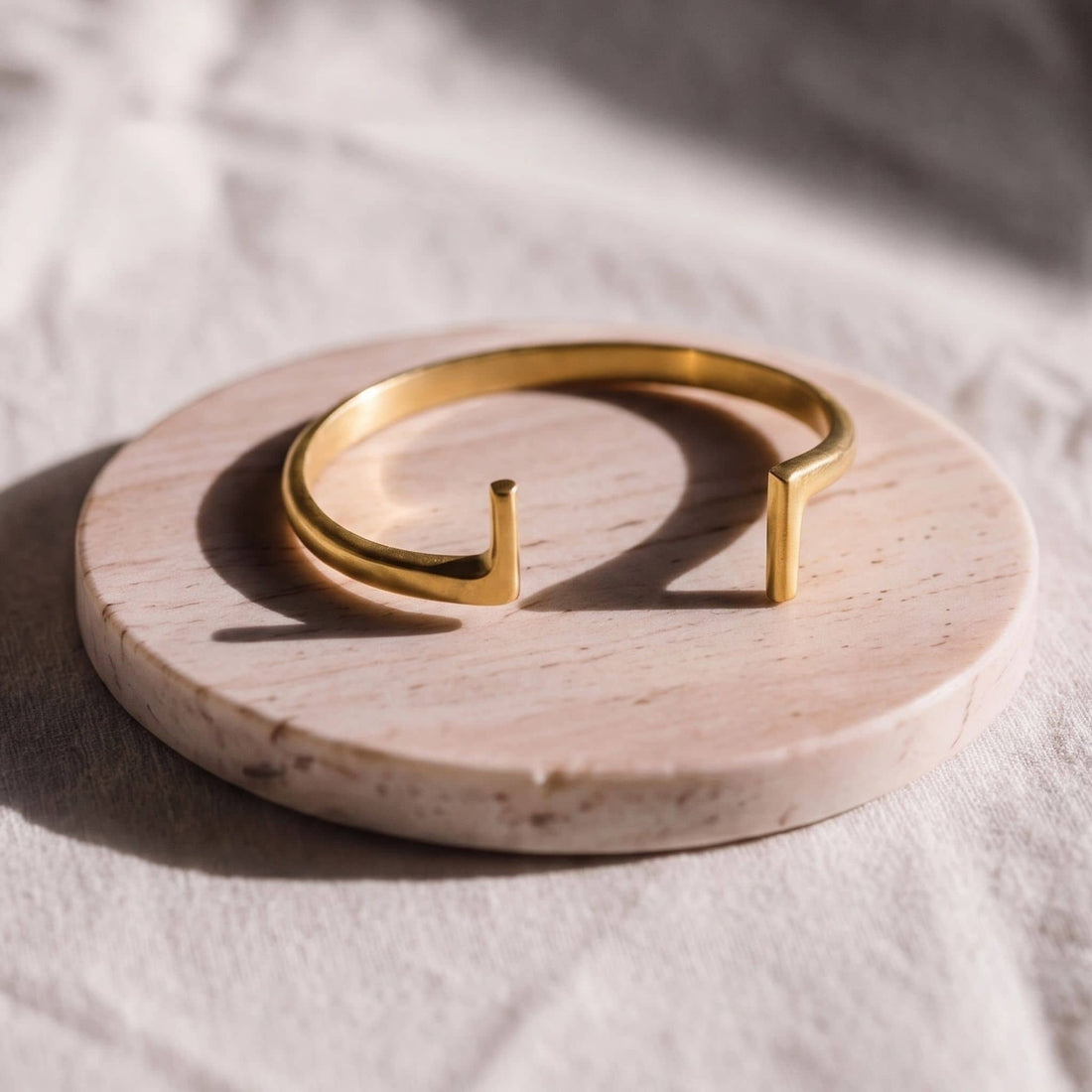 Double Bar Brass Cuff Bracelet | Hawa