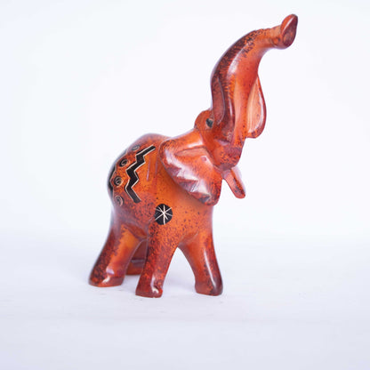 Hand Carved Elephant Soapstone Sculpture