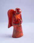 Handmade Soapstone Angels - Orange