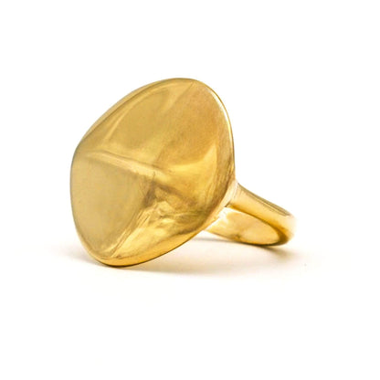 Organic Brass Statement Ring | Kivu