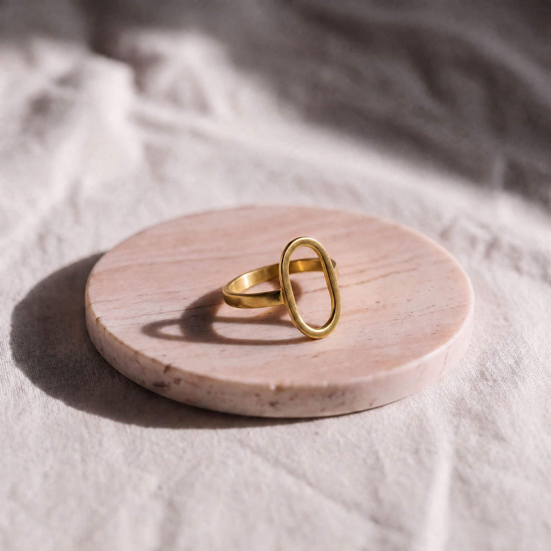 Oval Loop Brass Ring | Waya