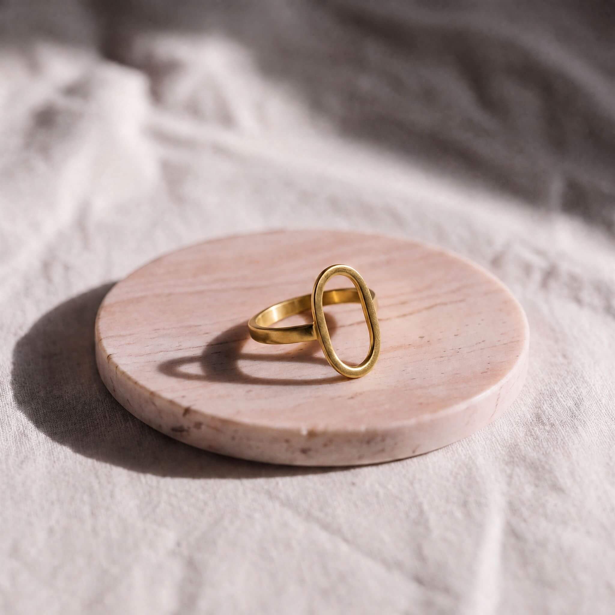 Oval Loop Brass Ring | Waya