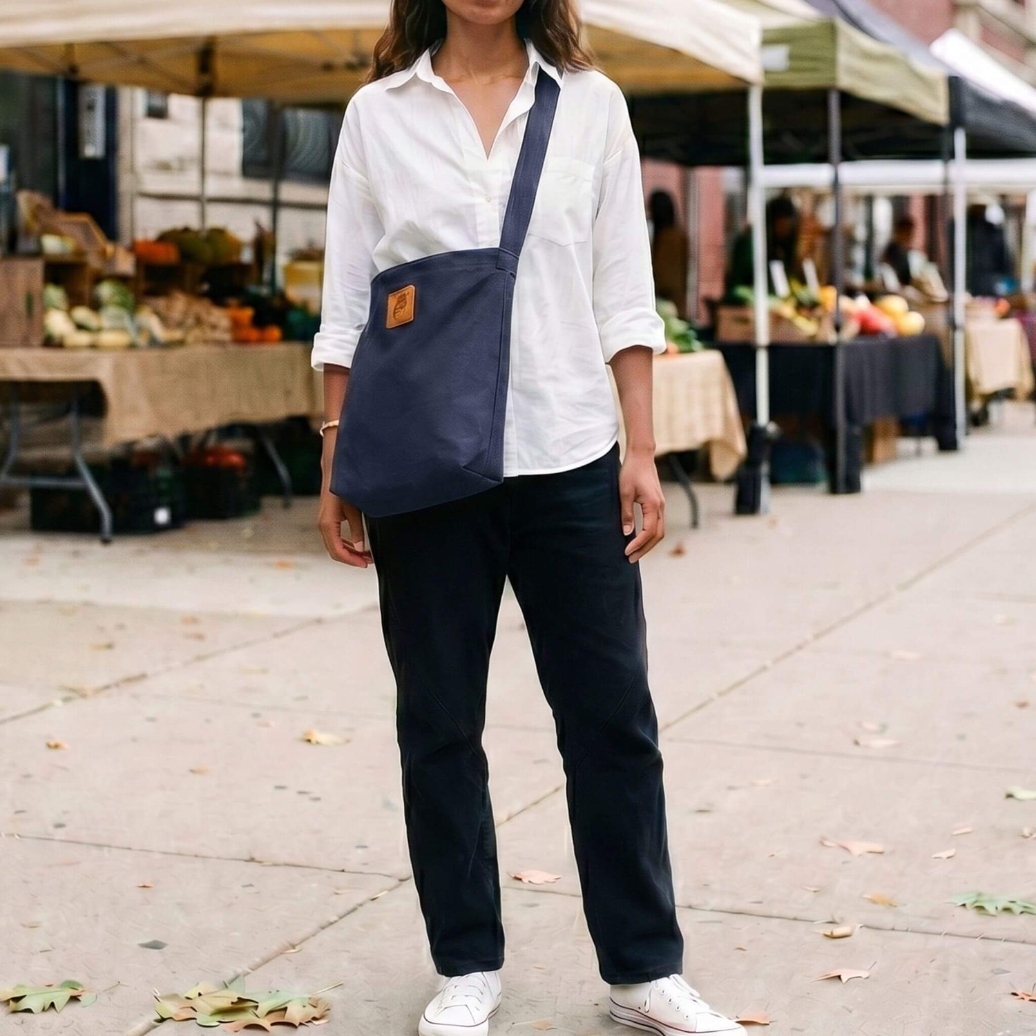 Canvas Carry-All Crossbody Bag for Men &amp; Women | Amani 