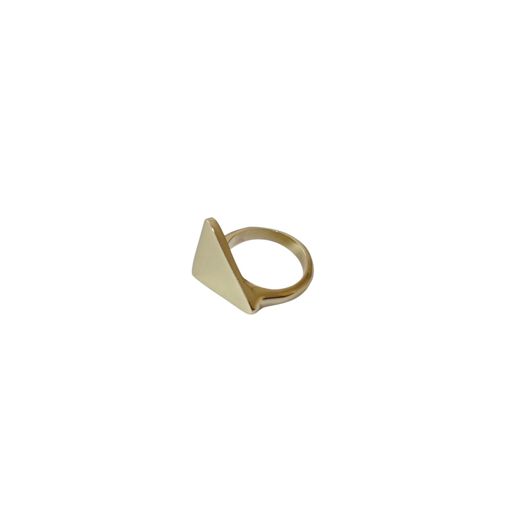 Hammered Smooth Triangle Ring | Pambo Ecodunia