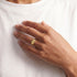 Brass Narrow Oval Signet Ring | Pendo Ecodunia