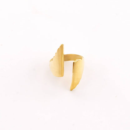 Peo Elongated Adjustable Wrapped Ring