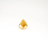 Brass Double Triangle Pyramid Ring | Pia Ecodunia