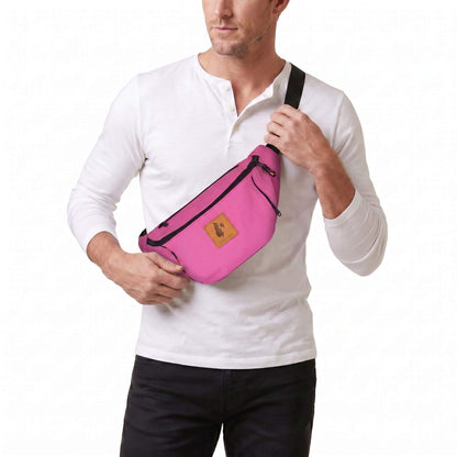 Crossbody Large Fanny Pack -  Canvas Waist Bag 