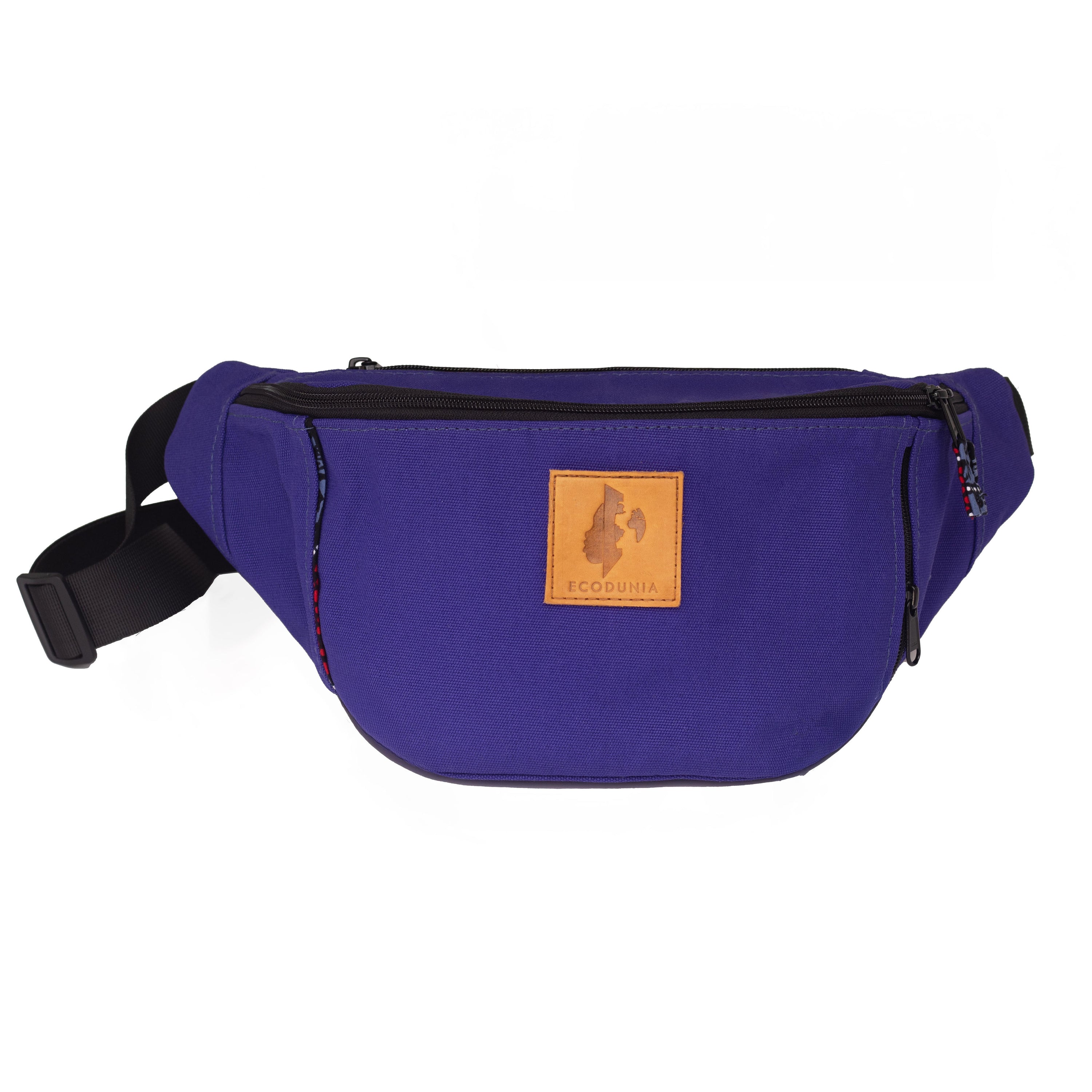 Crossbody Large Fanny Pack -  Canvas Waist Bag 