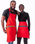 Jikoni Half Apron - Red