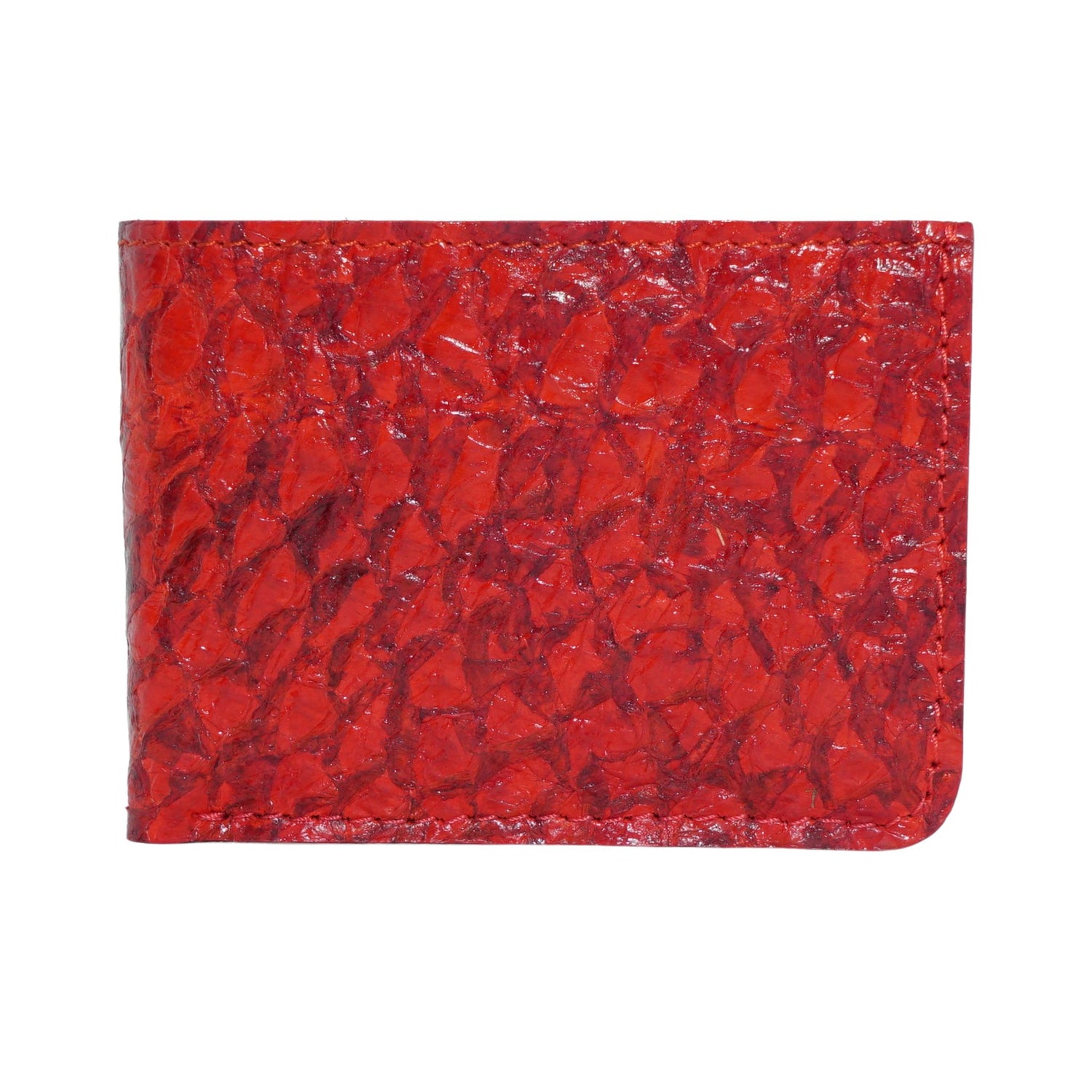 Genuine Slim Fish Wallets - Bifold Fish Leather Wallet  