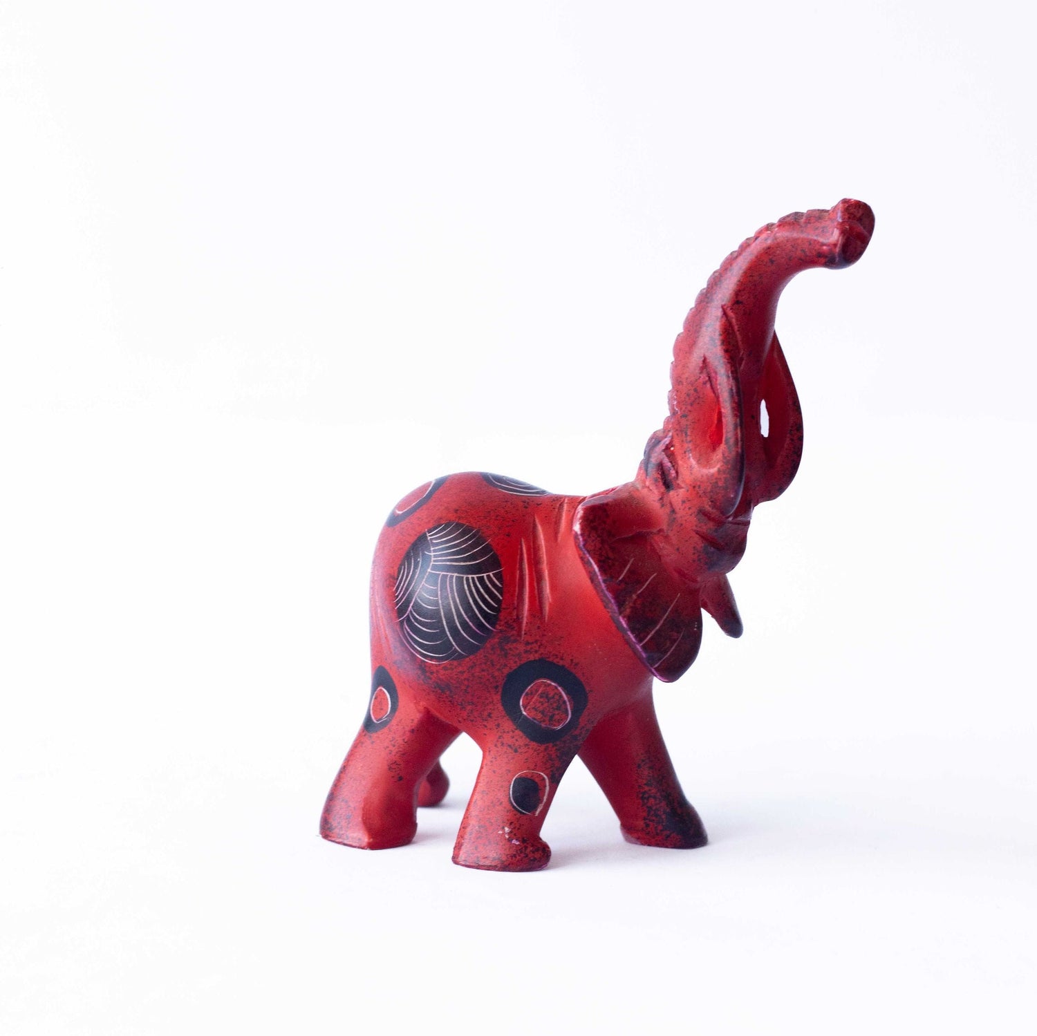 Hand Carved Elephant Soapstone Sculpture