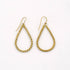 Twisted Brass Hoop Earrings for Women | Rosa Ecodunia