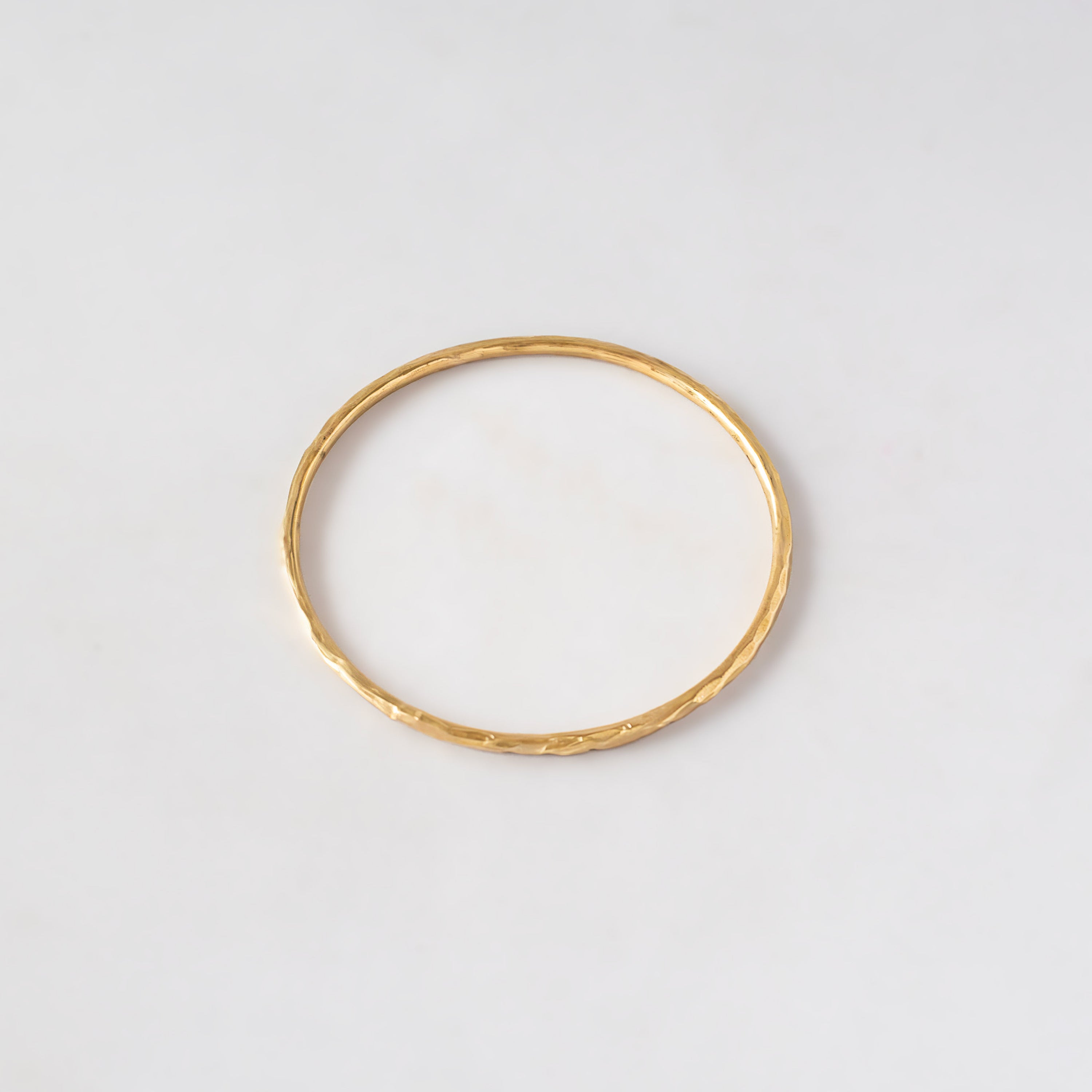 Thin Textured Brass Bangle | Raha - EcoDunia