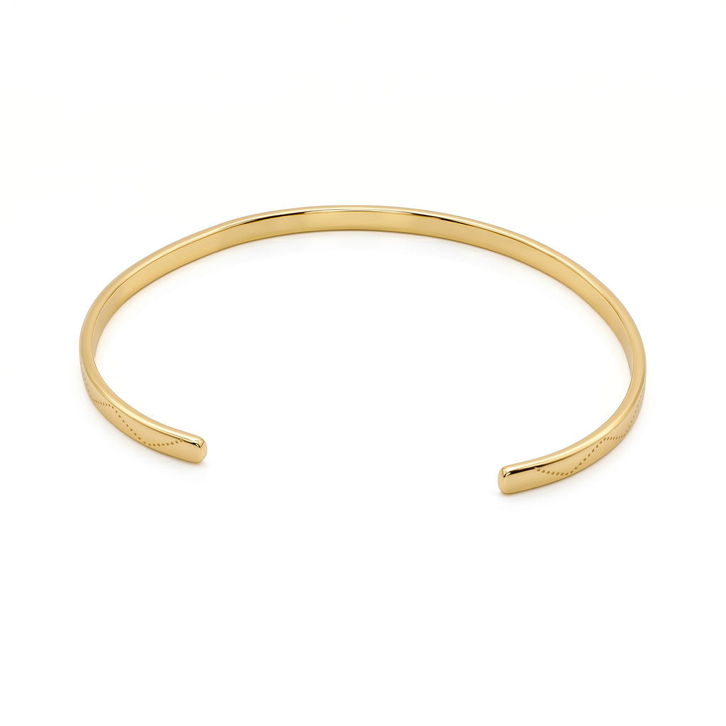 Engraved Zigzag Brass Armlet, Upper Arm Cuff | Rubi - EcoDunia