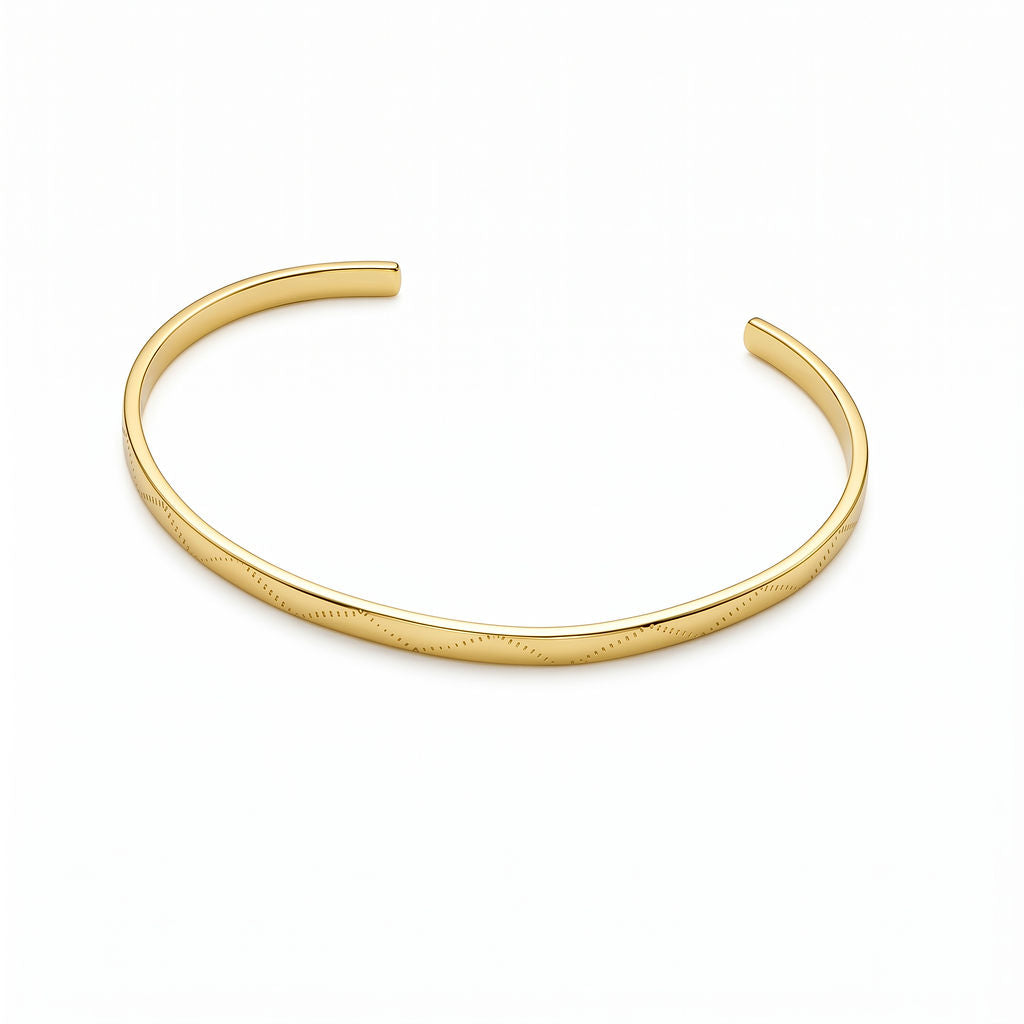 Engraved Zigzag Brass Armlet, Upper Arm Cuff | Rubi - EcoDunia